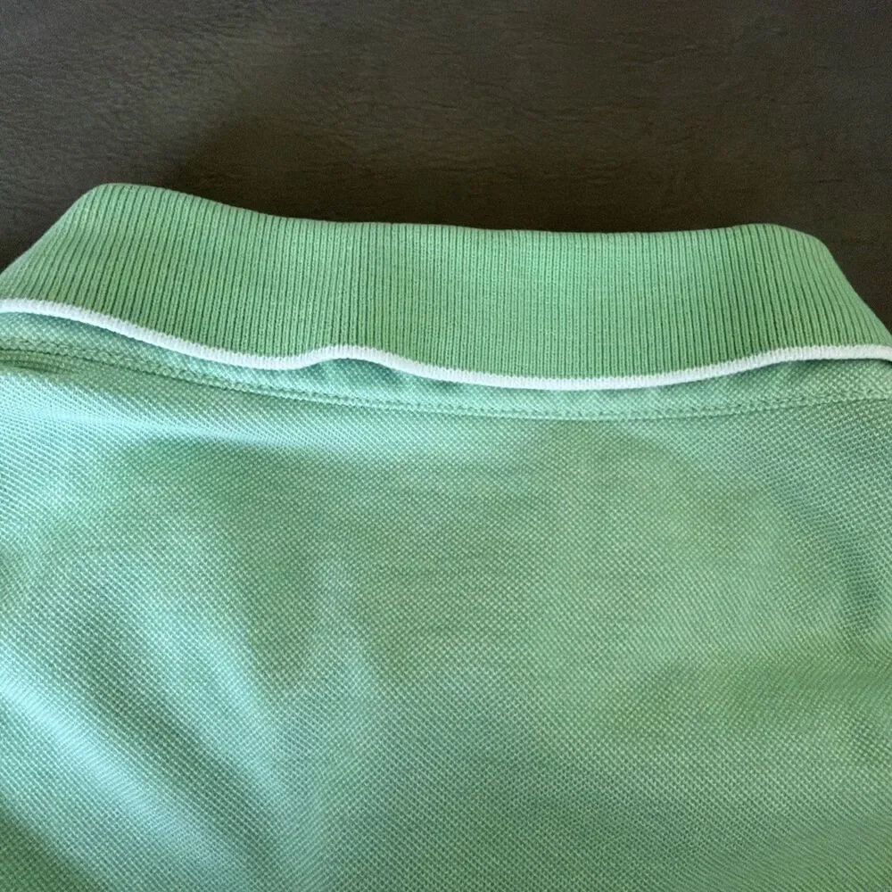 Bonobos Polo Shirt Mens XL Standard Fit Lime Green Cotton Short Sleeve Golf Peru
